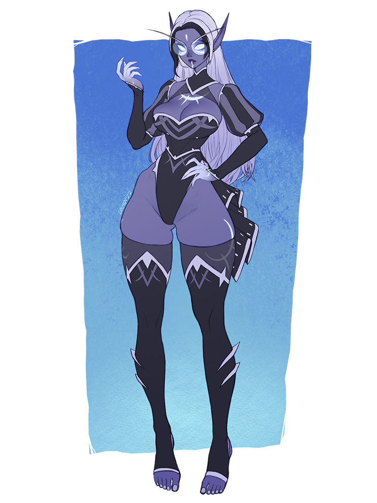 Linework with flat color sample